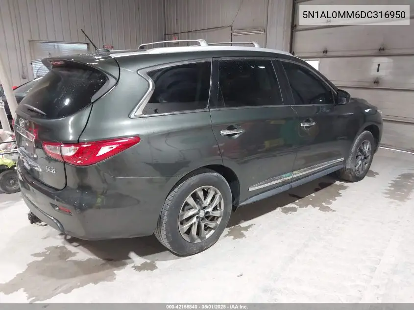 2013 Infiniti Jx35 VIN: 5N1AL0MM6DC316950 Lot: 42156840