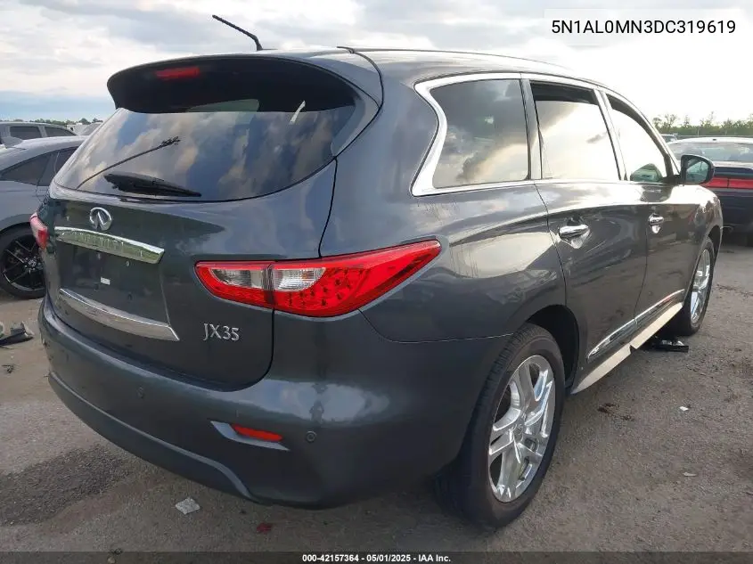 2013 Infiniti Jx35 VIN: 5N1AL0MN3DC319619 Lot: 42157364