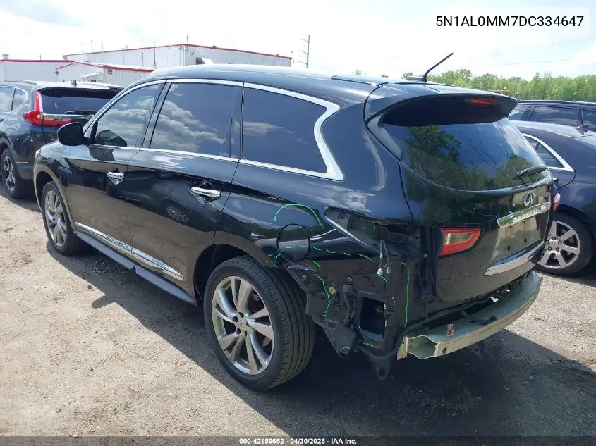 2013 Infiniti Jx35 VIN: 5N1AL0MM7DC334647 Lot: 42159652