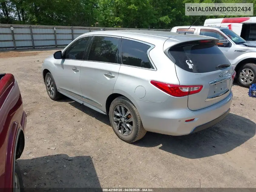 2013 Infiniti Jx35 VIN: 5N1AL0MM2DC332434 Lot: 42165128