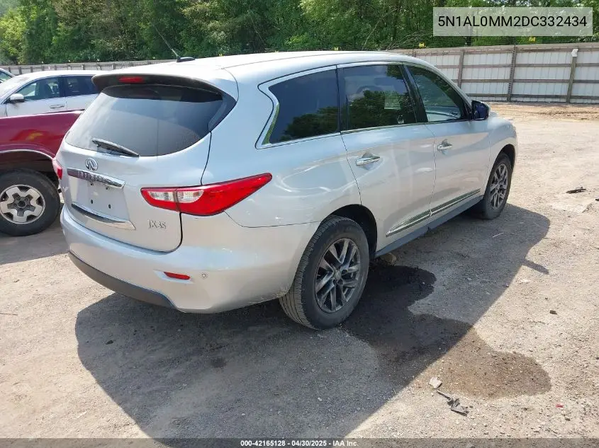 2013 Infiniti Jx35 VIN: 5N1AL0MM2DC332434 Lot: 42165128