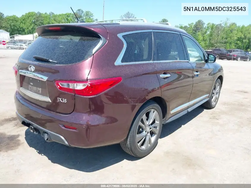 2013 Infiniti Jx35 VIN: 5N1AL0MM5DC325543 Lot: 42179986