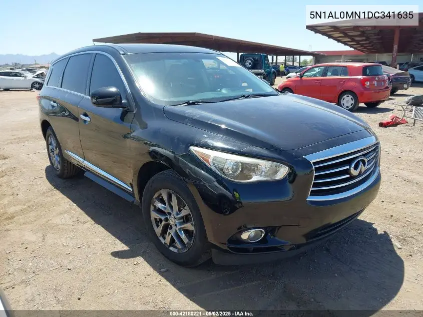 2013 Infiniti Jx35 VIN: 5N1AL0MN1DC341635 Lot: 42180221