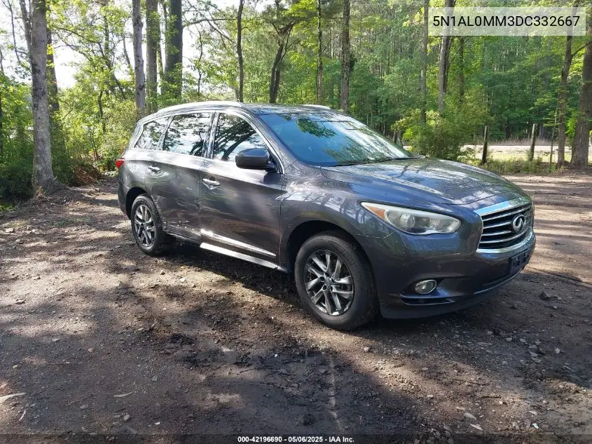 2013 Infiniti Jx35 VIN: 5N1AL0MM3DC332667 Lot: 42196690