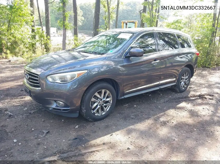 2013 Infiniti Jx35 VIN: 5N1AL0MM3DC332667 Lot: 42196690