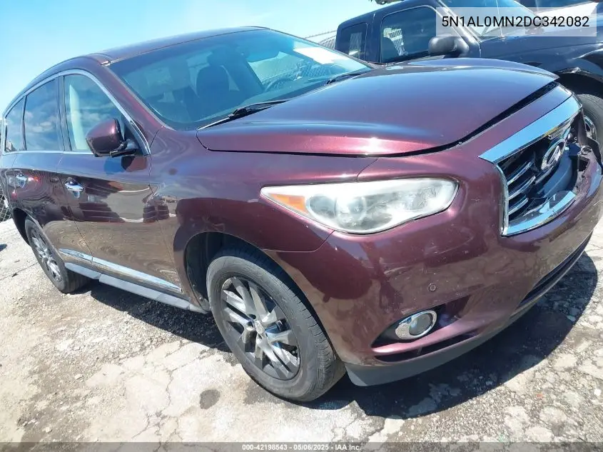 2013 Infiniti Jx35 VIN: 5N1AL0MN2DC342082 Lot: 42198543
