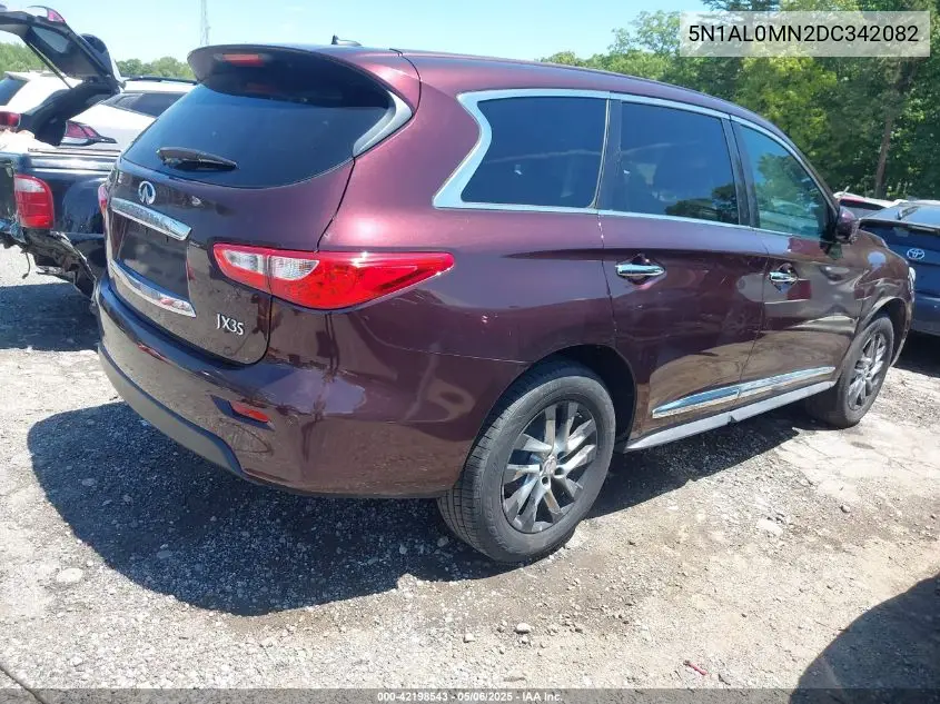 2013 Infiniti Jx35 VIN: 5N1AL0MN2DC342082 Lot: 42198543