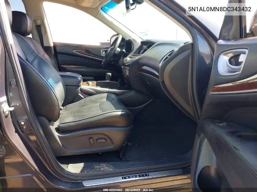 2013 Infiniti Jx35 VIN: 5N1AL0MN8DC343432 Lot: 42204562