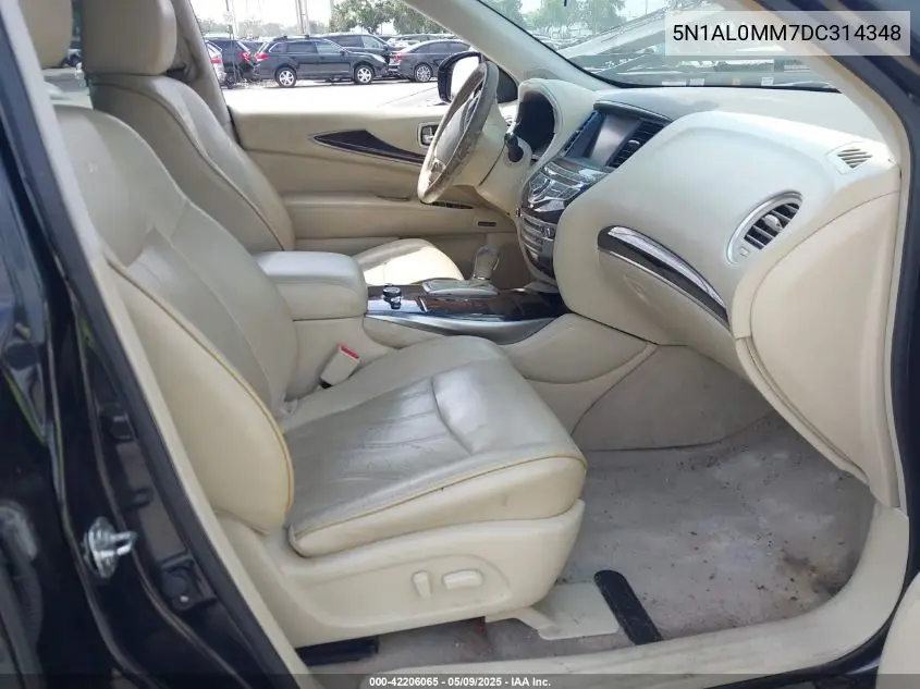 2013 Infiniti Jx35 VIN: 5N1AL0MM7DC314348 Lot: 42206065