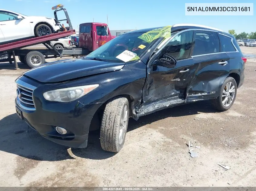 2013 Infiniti Jx35 VIN: 5N1AL0MM3DC331681 Lot: 42212649