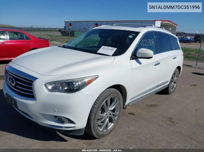 2013 Infiniti Jx35 VIN: 5N1AL0MM7DC351996 Lot: 42231309