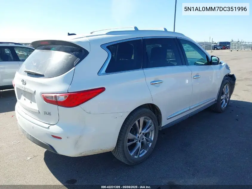 2013 Infiniti Jx35 VIN: 5N1AL0MM7DC351996 Lot: 42231309
