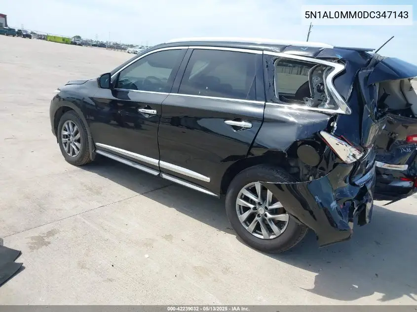 2013 Infiniti Jx35 VIN: 5N1AL0MM0DC347143 Lot: 42239032
