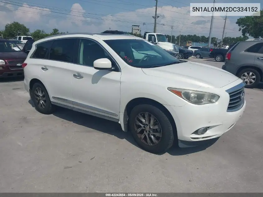 2013 Infiniti Jx35 VIN: 5N1AL0MM2DC334152 Lot: 42242854