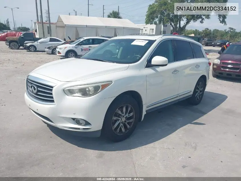 2013 Infiniti Jx35 VIN: 5N1AL0MM2DC334152 Lot: 42242854