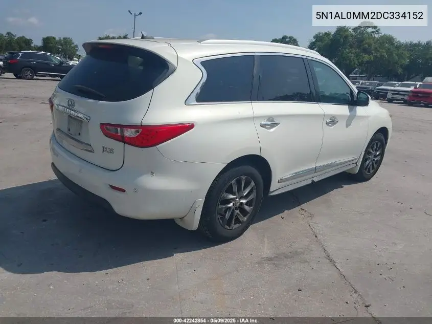 2013 Infiniti Jx35 VIN: 5N1AL0MM2DC334152 Lot: 42242854