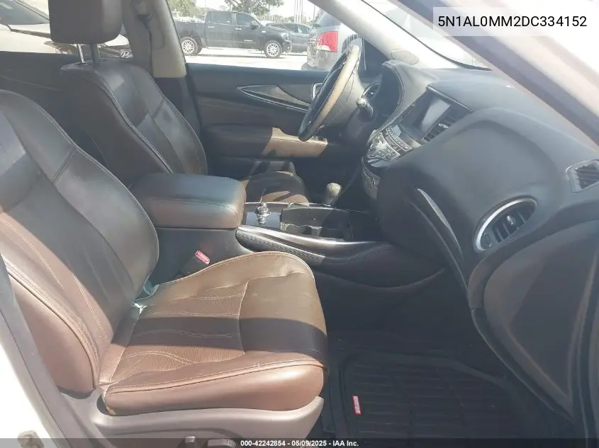 2013 Infiniti Jx35 VIN: 5N1AL0MM2DC334152 Lot: 42242854