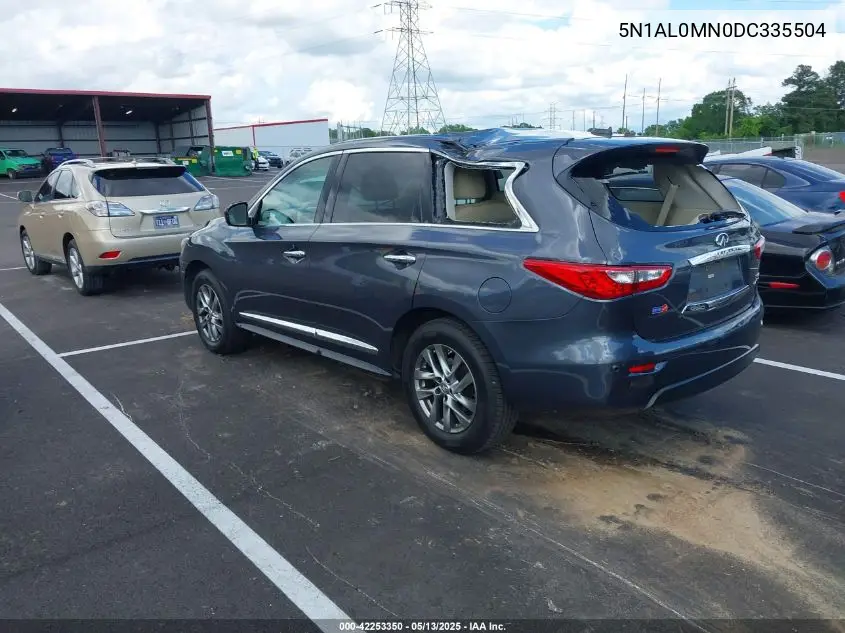 2013 Infiniti Jx35 VIN: 5N1AL0MN0DC335504 Lot: 42253350