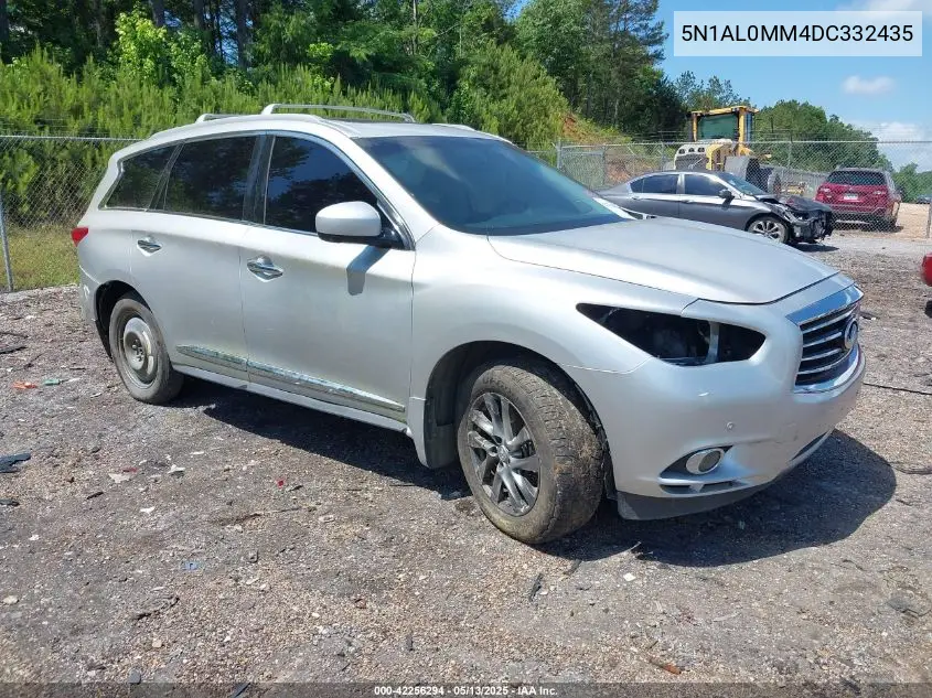 2013 Infiniti Jx35 VIN: 5N1AL0MM4DC332435 Lot: 42256294