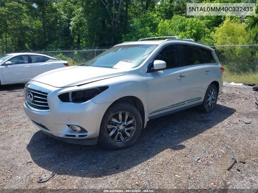 2013 Infiniti Jx35 VIN: 5N1AL0MM4DC332435 Lot: 42256294