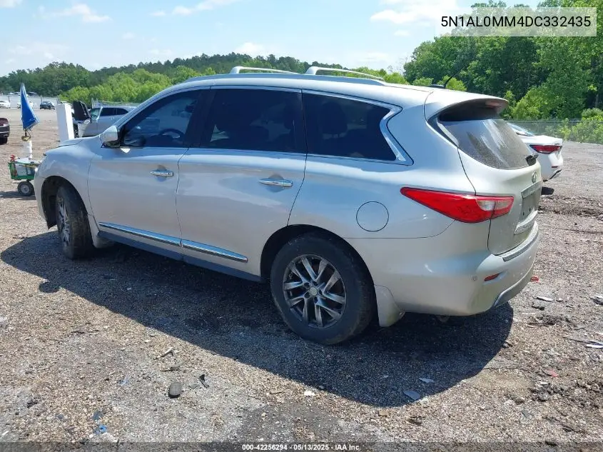 2013 Infiniti Jx35 VIN: 5N1AL0MM4DC332435 Lot: 42256294