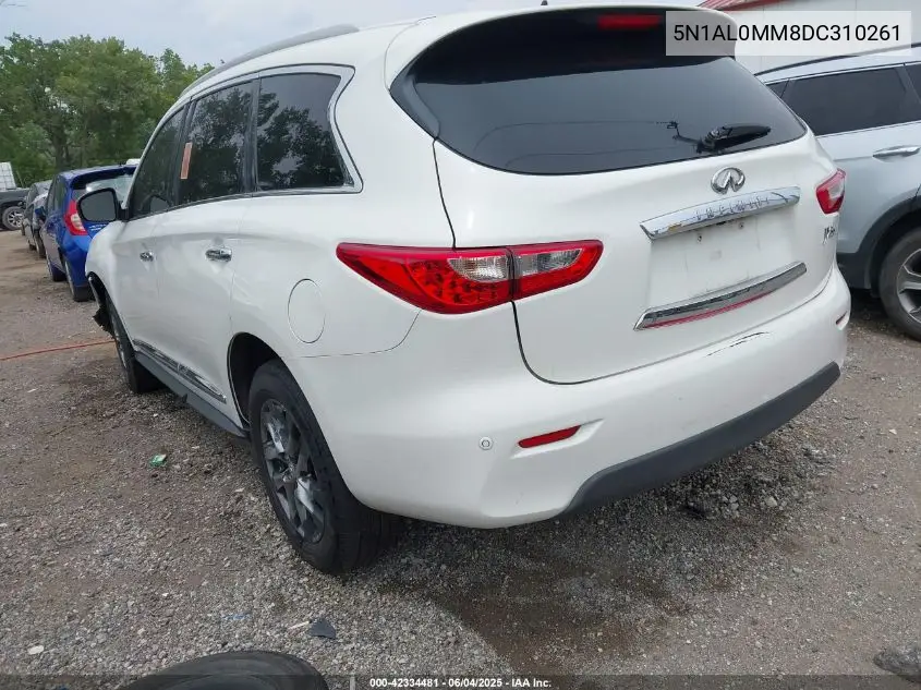 2013 Infiniti Jx35 VIN: 5N1AL0MM8DC310261 Lot: 42334481