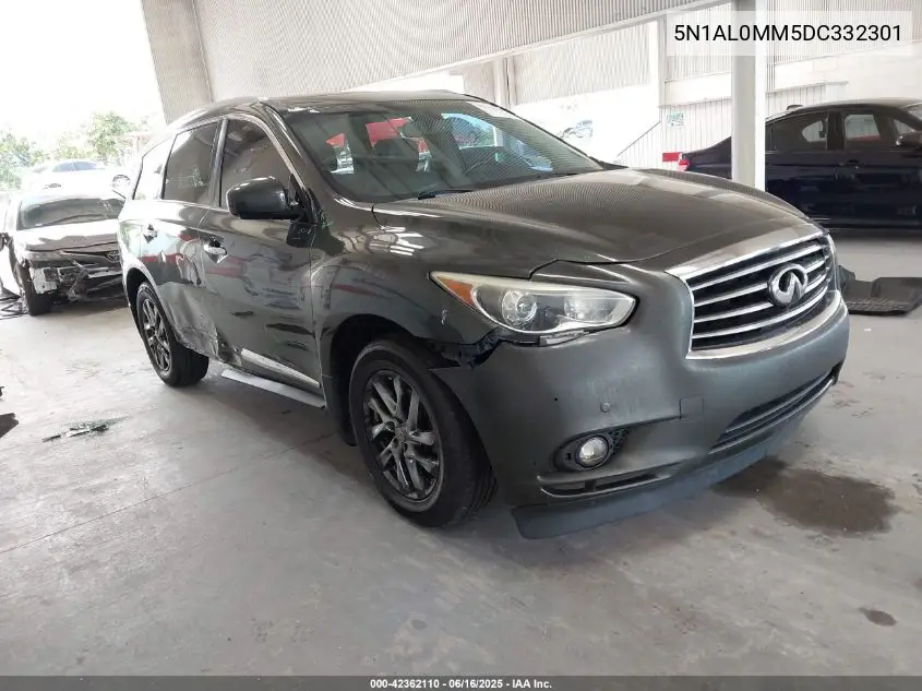 2013 Infiniti Jx35 VIN: 5N1AL0MM5DC332301 Lot: 42362110