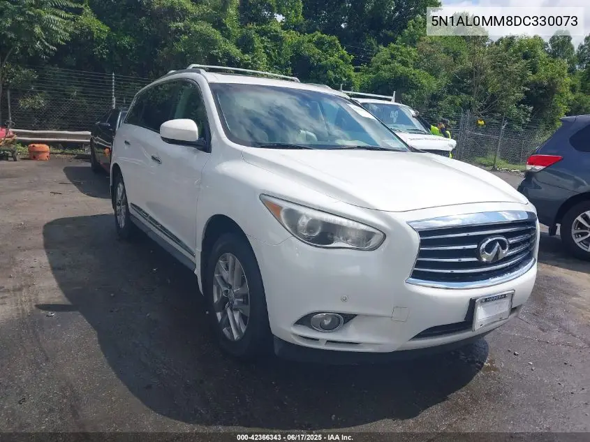 2013 Infiniti Jx35 VIN: 5N1AL0MM8DC330073 Lot: 42366343