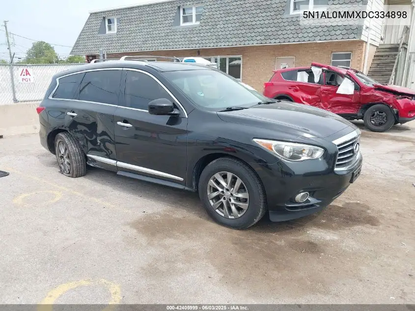 2013 Infiniti Jx35 VIN: 5N1AL0MMXDC334898 Lot: 42405999