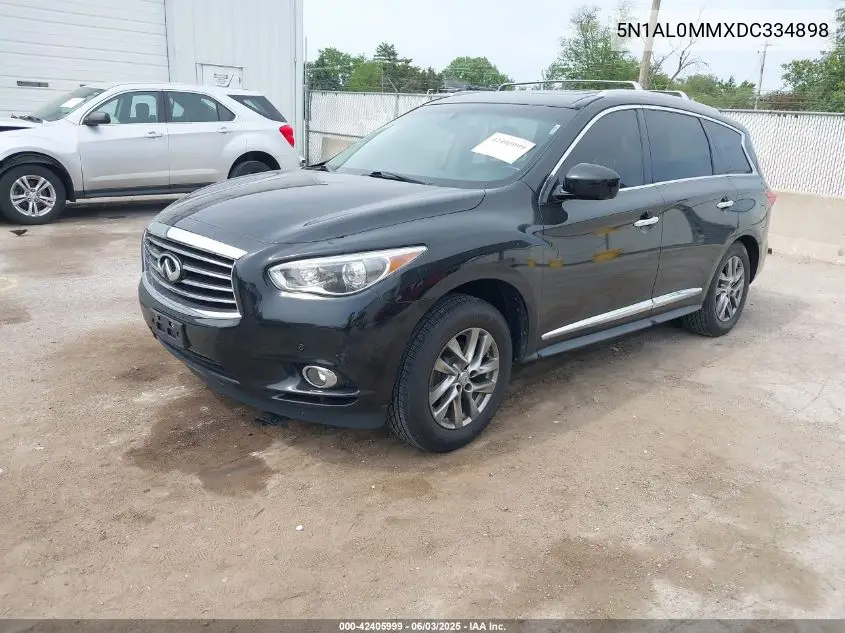 2013 Infiniti Jx35 VIN: 5N1AL0MMXDC334898 Lot: 42405999