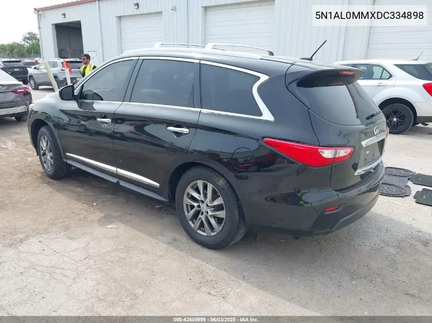 2013 Infiniti Jx35 VIN: 5N1AL0MMXDC334898 Lot: 42405999