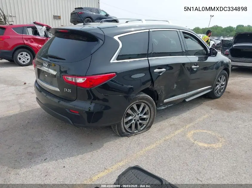 2013 Infiniti Jx35 VIN: 5N1AL0MMXDC334898 Lot: 42405999