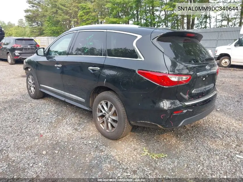 2013 Infiniti Jx35 VIN: 5N1AL0MM9DC340644 Lot: 42416635