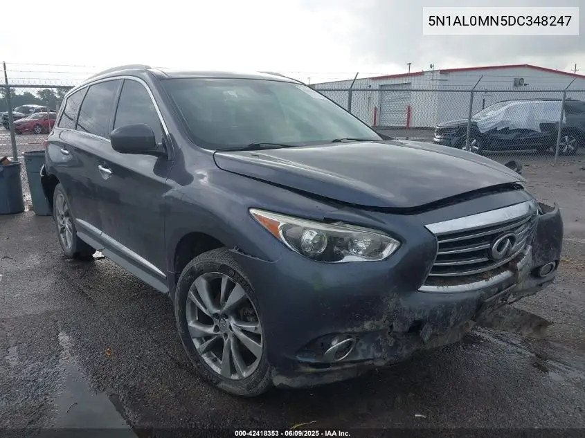 2013 Infiniti Jx35 VIN: 5N1AL0MN5DC348247 Lot: 42418353