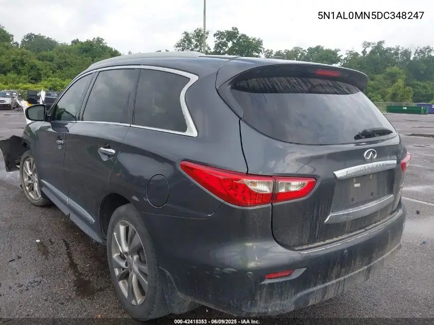 2013 Infiniti Jx35 VIN: 5N1AL0MN5DC348247 Lot: 42418353