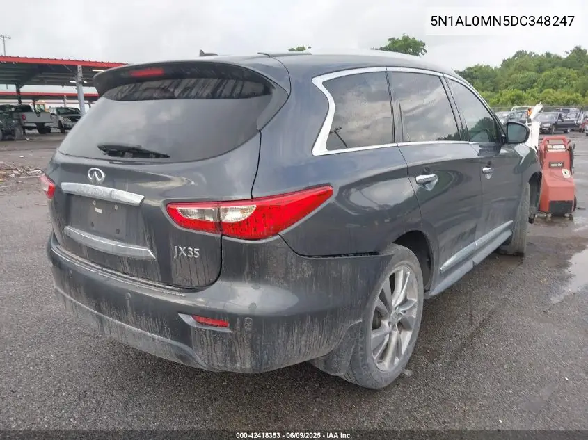 2013 Infiniti Jx35 VIN: 5N1AL0MN5DC348247 Lot: 42418353