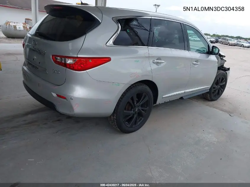 2013 Infiniti Jx35 VIN: 5N1AL0MN3DC304358 Lot: 42430217