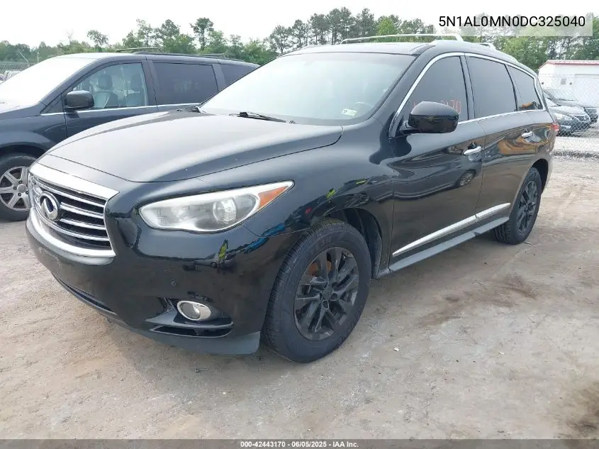 2013 Infiniti Jx35 VIN: 5N1AL0MN0DC325040 Lot: 42443170