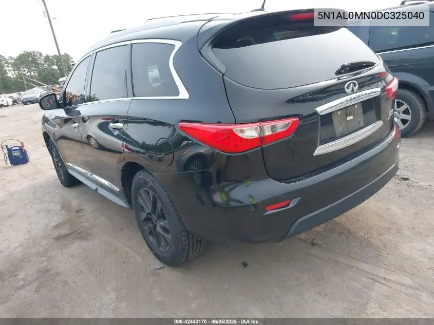 2013 Infiniti Jx35 VIN: 5N1AL0MN0DC325040 Lot: 42443170