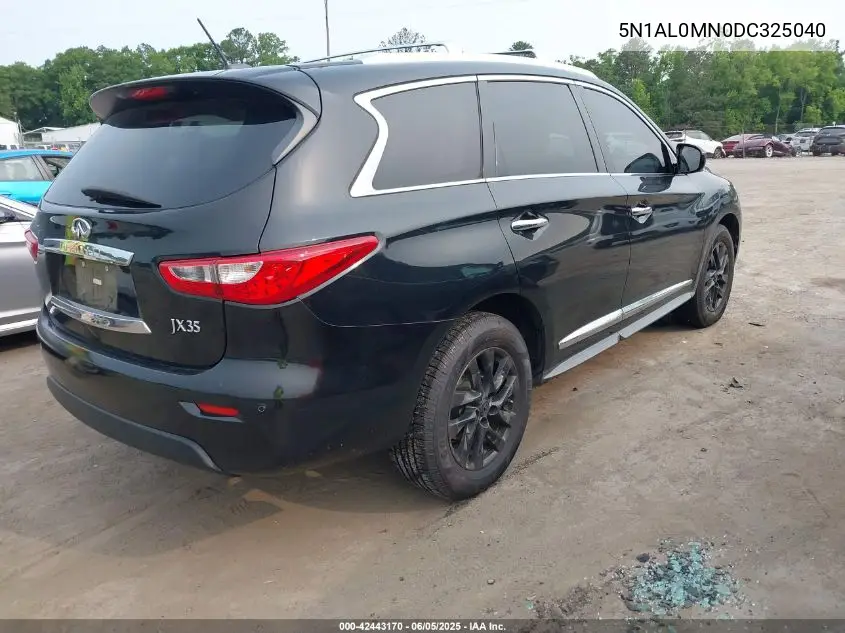 2013 Infiniti Jx35 VIN: 5N1AL0MN0DC325040 Lot: 42443170
