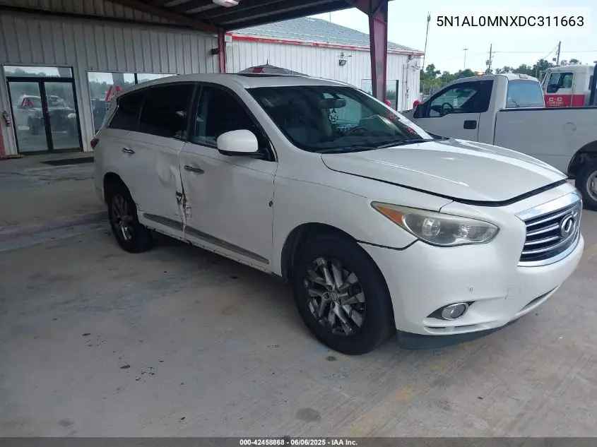 2013 Infiniti Jx35 VIN: 5N1AL0MNXDC311663 Lot: 42458868