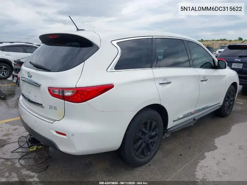 2013 Infiniti Jx35 VIN: 5N1AL0MM6DC315622 Lot: 42470854