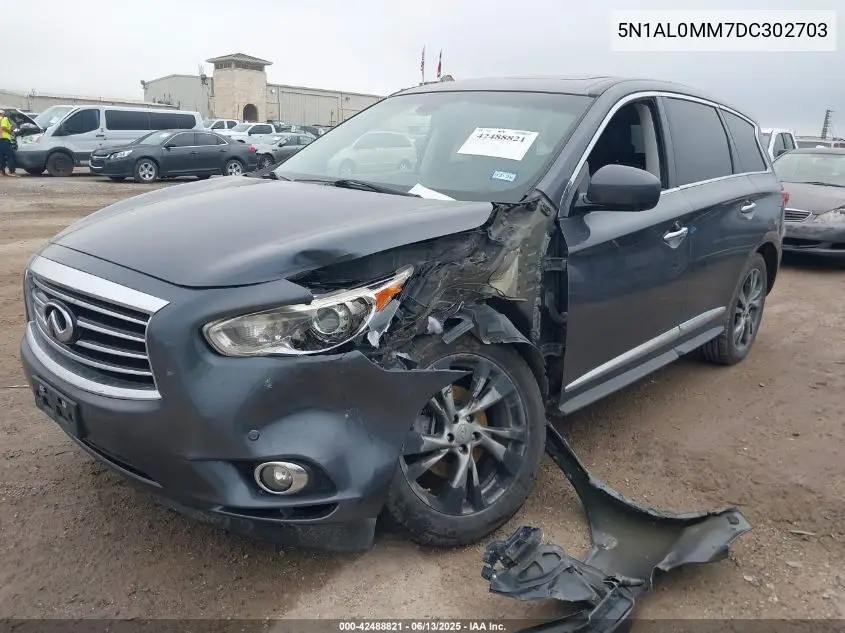 2013 Infiniti Jx35 VIN: 5N1AL0MM7DC302703 Lot: 42488821