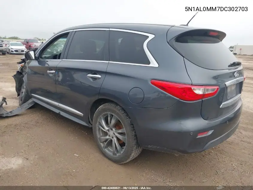2013 Infiniti Jx35 VIN: 5N1AL0MM7DC302703 Lot: 42488821