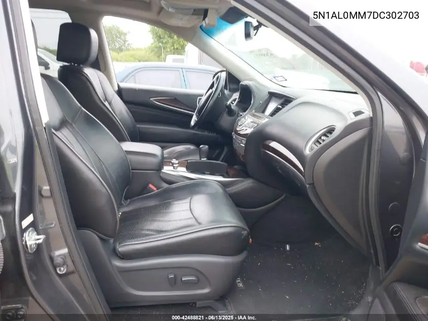 2013 Infiniti Jx35 VIN: 5N1AL0MM7DC302703 Lot: 42488821