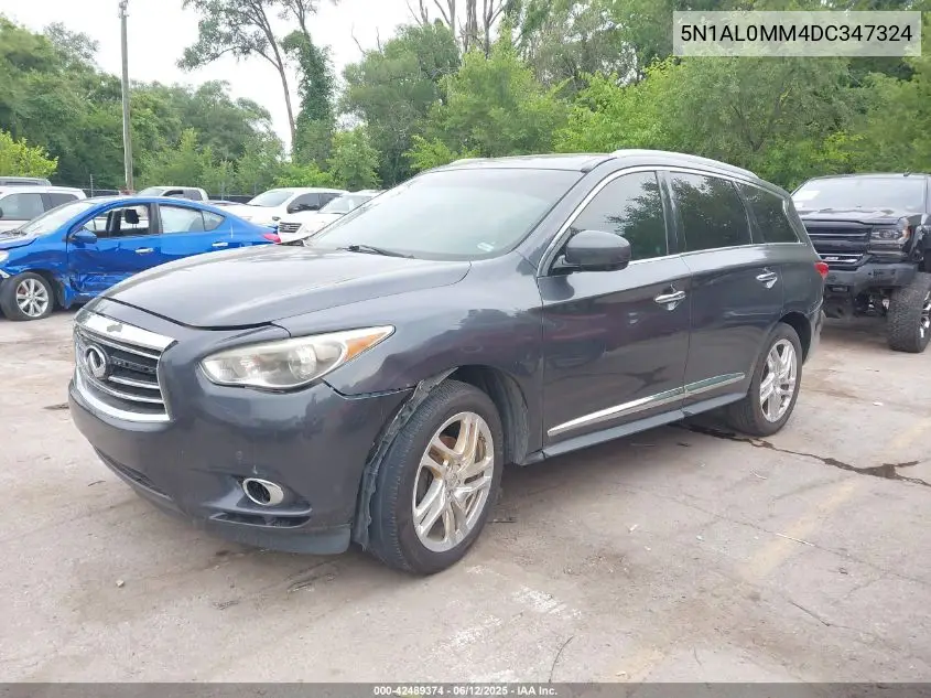 2013 Infiniti Jx35 VIN: 5N1AL0MM4DC347324 Lot: 42489374