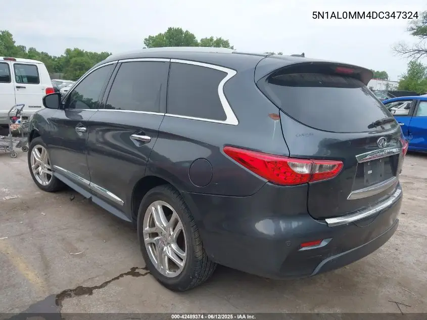 2013 Infiniti Jx35 VIN: 5N1AL0MM4DC347324 Lot: 42489374
