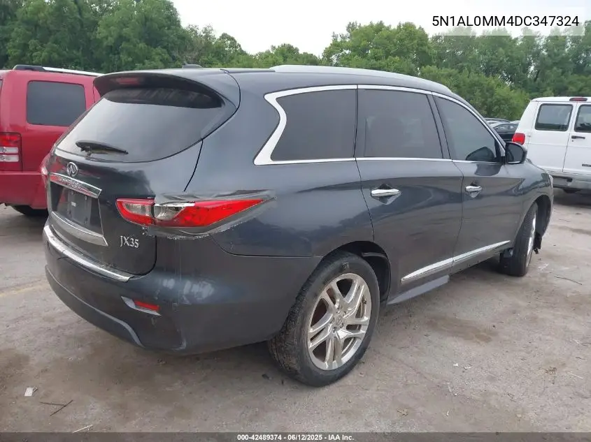 2013 Infiniti Jx35 VIN: 5N1AL0MM4DC347324 Lot: 42489374