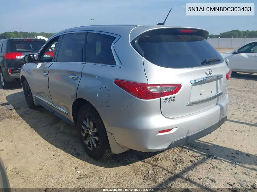 2013 Infiniti Jx35 VIN: 5N1AL0MN8DC303433 Lot: 42500395