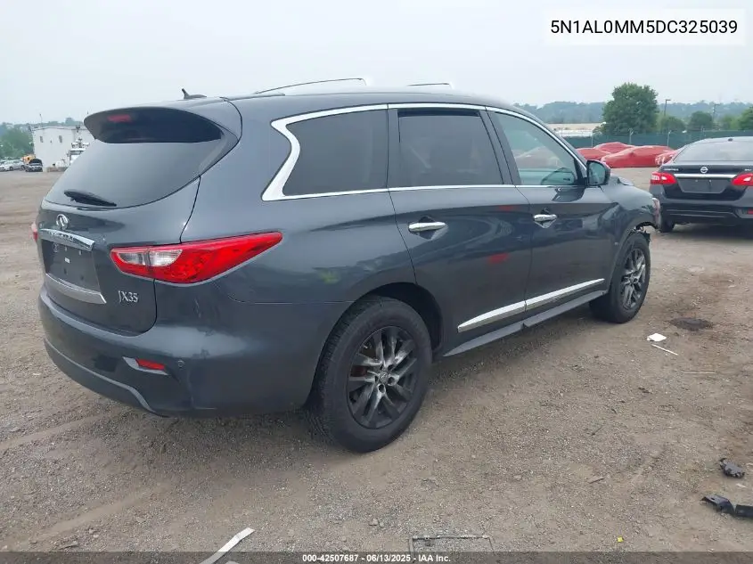 2013 Infiniti Jx35 VIN: 5N1AL0MM5DC325039 Lot: 42507687
